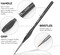 15-Piece Micro Fine Detail Paint Brush Set – Small Fine Tip Brushes for Acrylic, Oil, Watercolor, Miniature Painting, Models, Paint by Numbers, Crafts, and Rock Painting (Black)